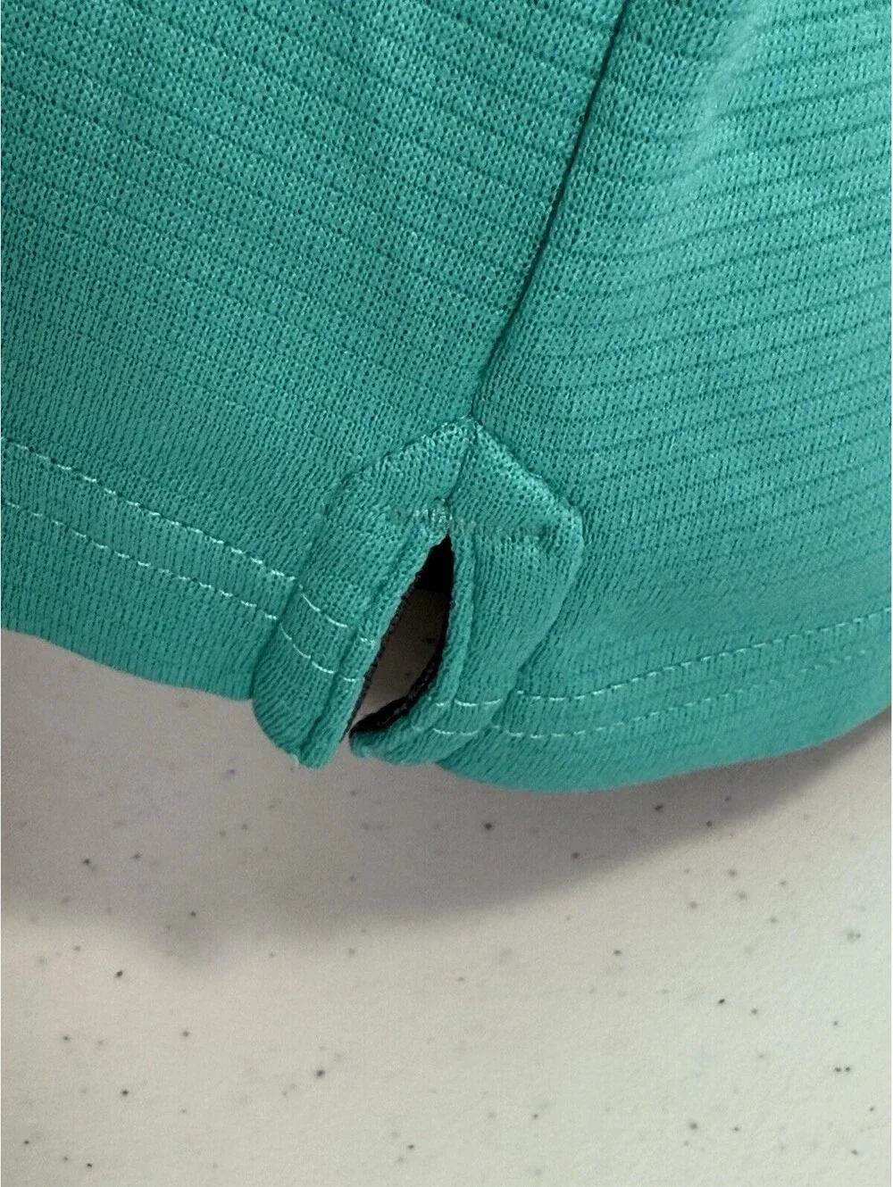 Under Armour Polo Shirt Mens XL Aqua Teal Solid Athletic Golf Heat Gear Loose